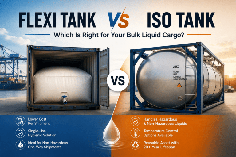 Flexi Tank vs ISO Tank: Which Is Right for Your Bulk Liquid Cargo?